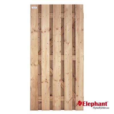 Elephant rechte tuindeur verduurzaamd Grenen FSC 39x900x1800mm 13mm planken geschroefd >